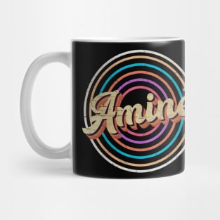 vintage circle line color Aminé Mug